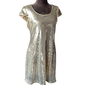 NWT Scarlett Nite Cap Sleeve Sequin Party Dress Sz 8